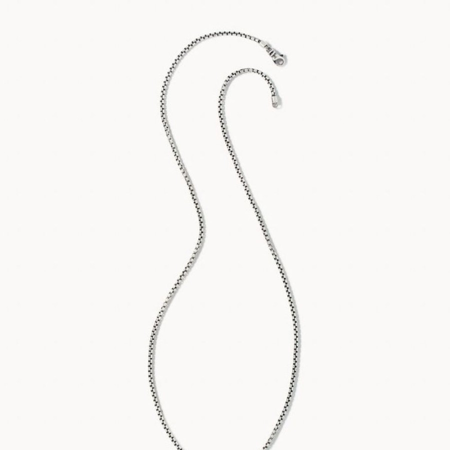 Gifts Kendra Scott | Scott Bros. Cross Necklace In Oxidized Sterling Silver