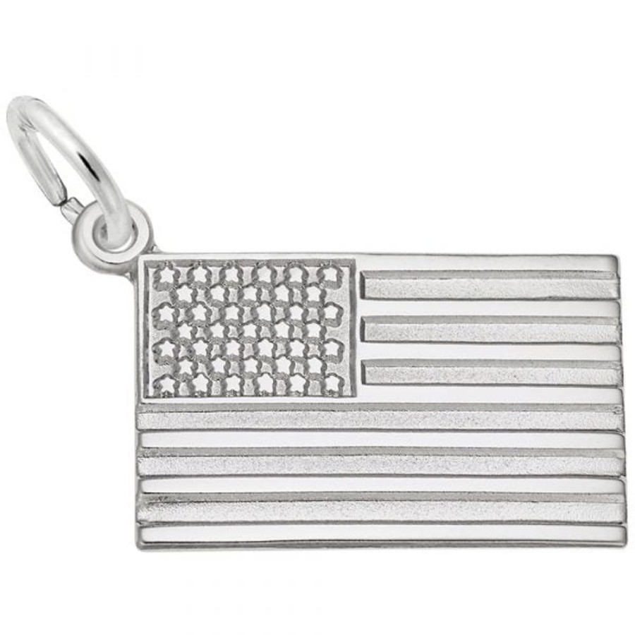 Jewelry Rembrandt | Sterling Silver U.S. Flag Charm