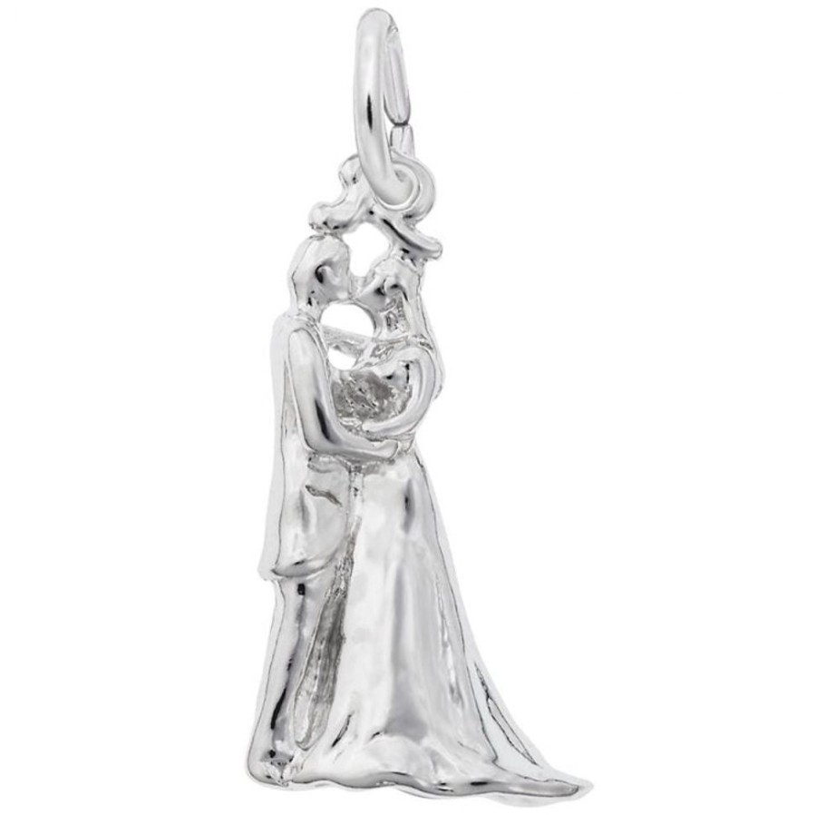 Jewelry Rembrandt | Sterling Silver Kiss The Bride Charm