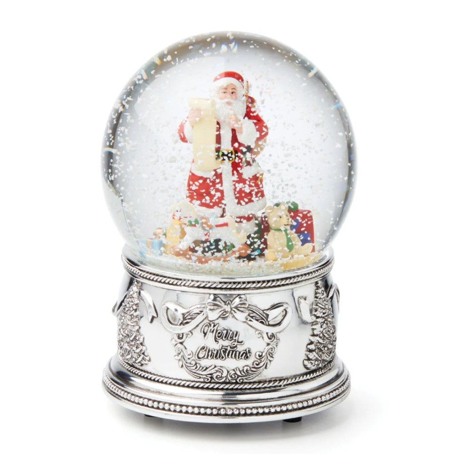 Gifts Reed u0026 Barton | Reed & Barton Winter Traditions Santa Musical Snow Globe