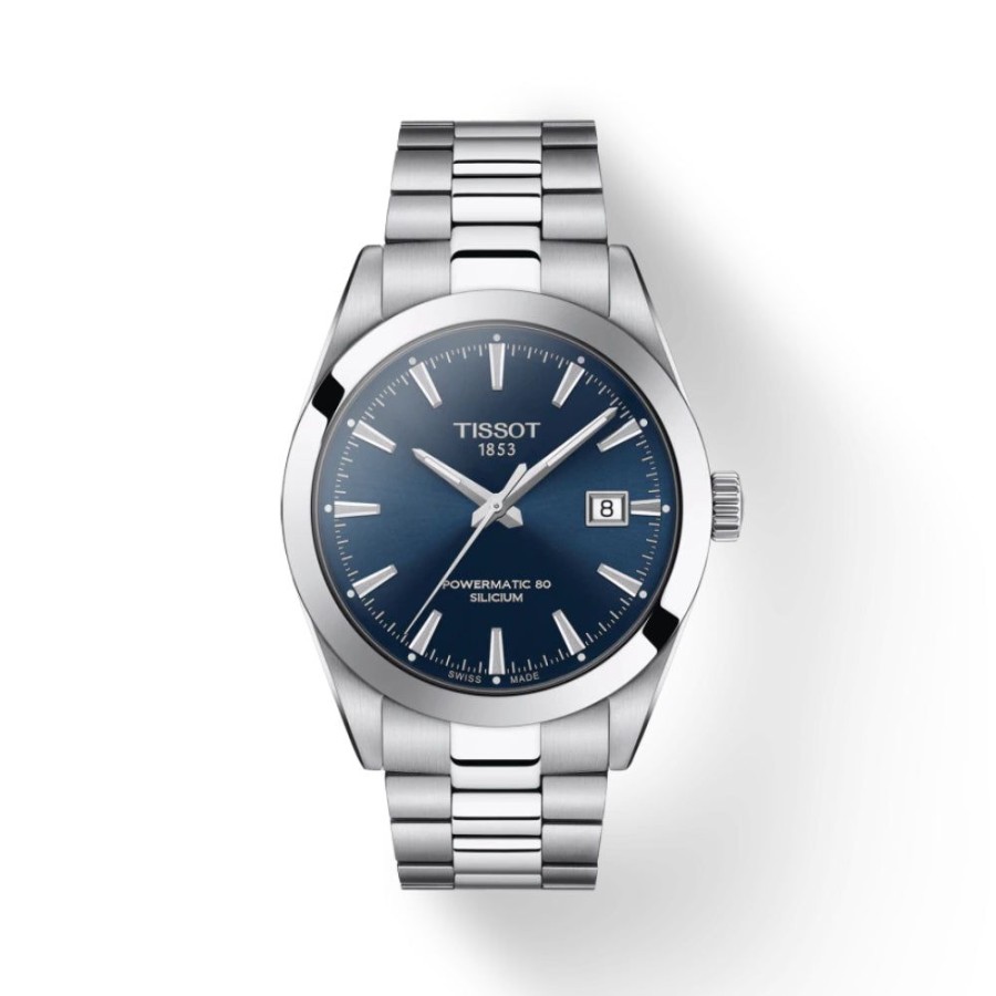 Timepieces Tissot | Tissot Gentleman Powermatic 80 Silicium Blue