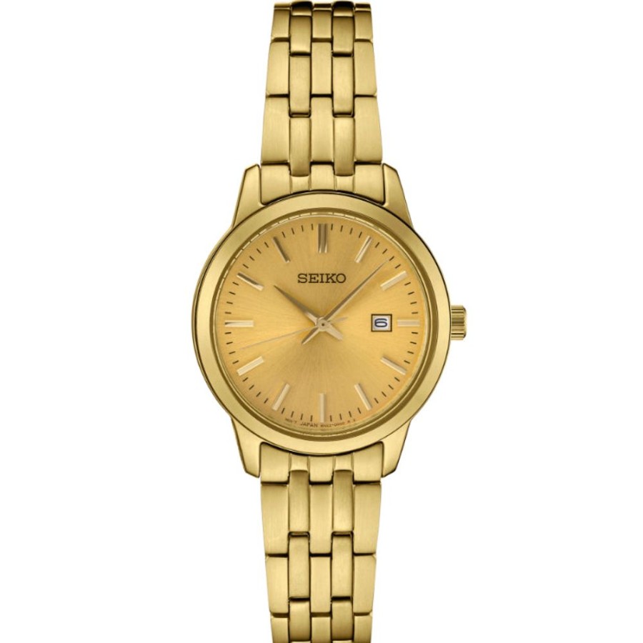 Gifts Seiko | Seiko Essentials Collection 30Mm Quartz Champagne/Yellow