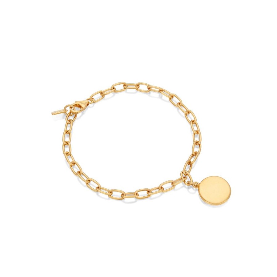 Jewelry Anna Beck | Anna Beck Classic Smooth Rim Charm Bracelet