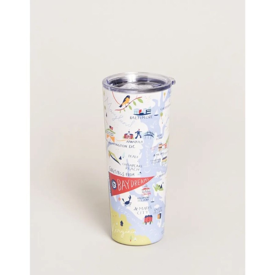 Gifts Spartina | Spartina Bay Dreams 22 Oz Stainless Steel Drink Tumbler