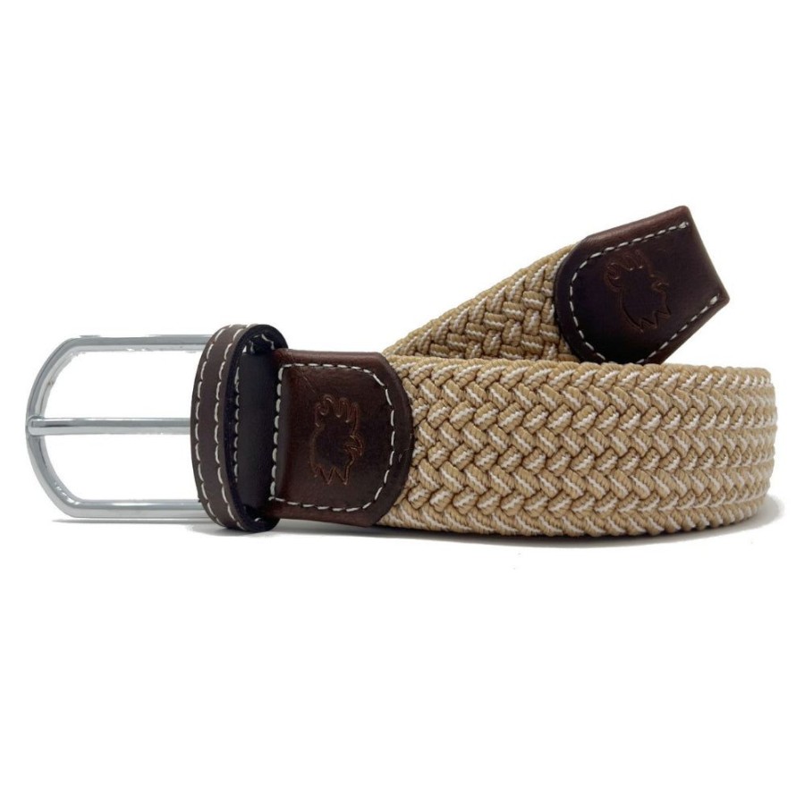 Gifts Roostas | Roostas The Sanibel Two Toned Woven Stretch Belt