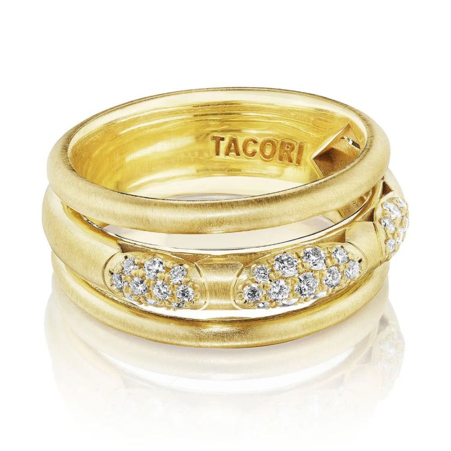 Jewelry Tacori | Tacori 18K Crescent Eclipse Stacked Ring