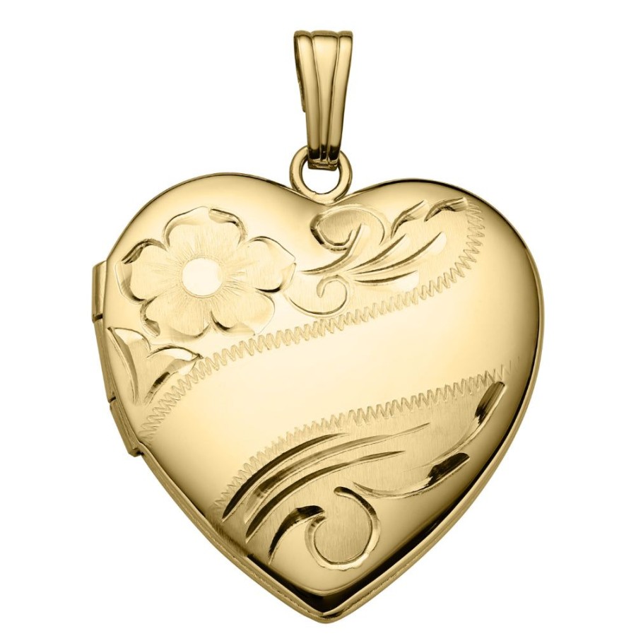 Jewelry Smyth Jewelers | 14K Engraved Heart Locket With 20" Chain