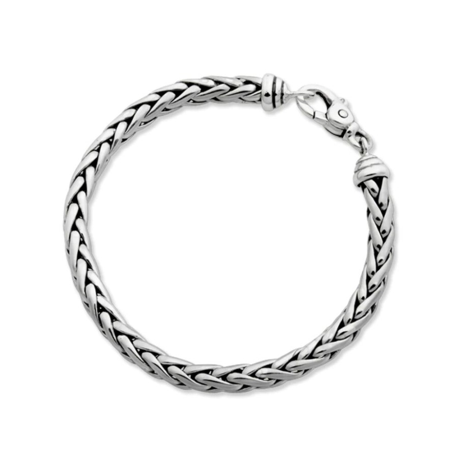 Gifts Smyth Jewelers | Men'S Sterling Silver Classic Woven Bracelet