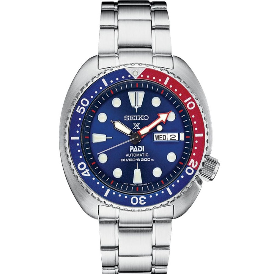 Gifts Seiko | Seiko Prospex Padi Diver Blue Dial Usa Special Edition Blue Automatic