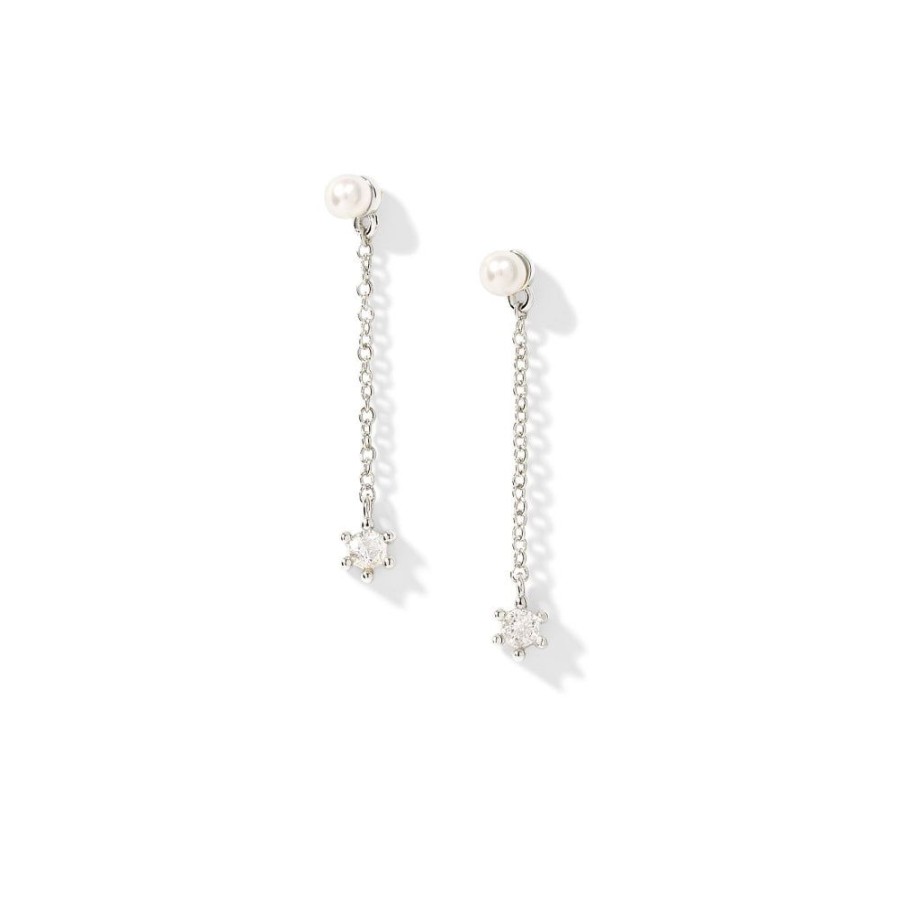 Jewelry Kendra Scott | Kendra Scott Leighton Pearl Linear Earrings