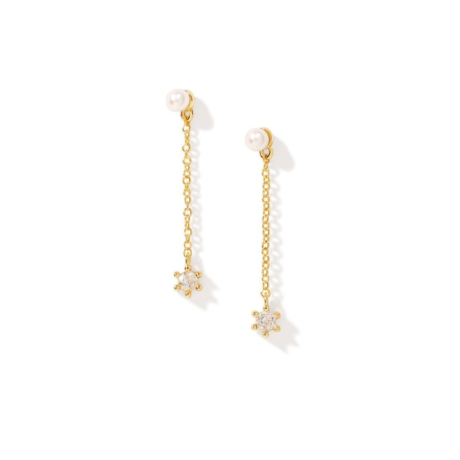 Jewelry Kendra Scott | Kendra Scott Leighton Pearl Linear Earrings