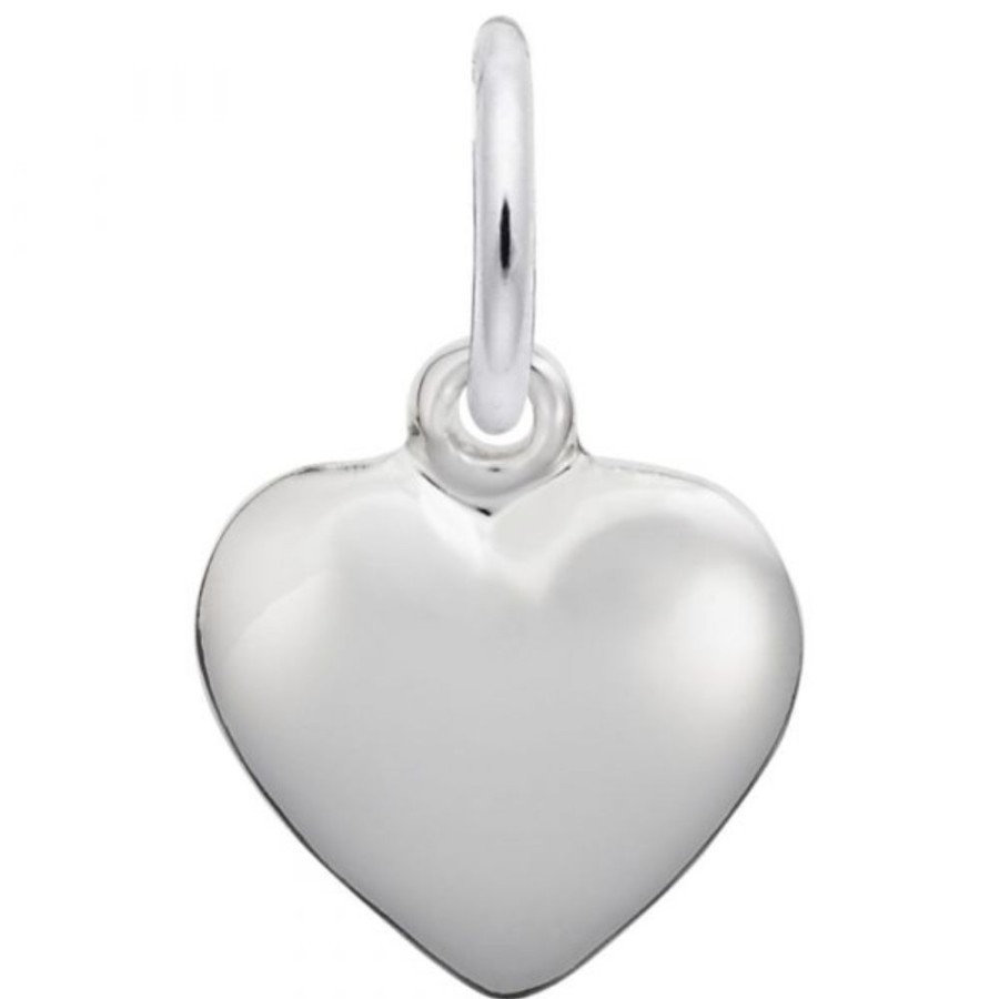 Jewelry Rembrandt | Sterling Silver Puffed Heart Charm