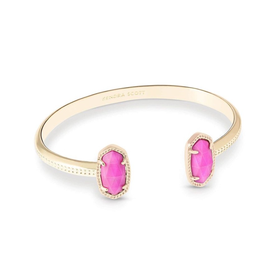 Jewelry Kendra Scott | Kendra Scott Elton Gold Cuff Bracelet In Magenta