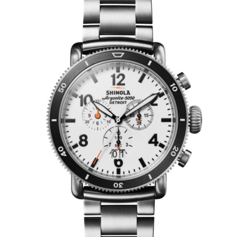 Timepieces Shinola | Shinola Gents Runwell Sport "White Hurricane" Giftset