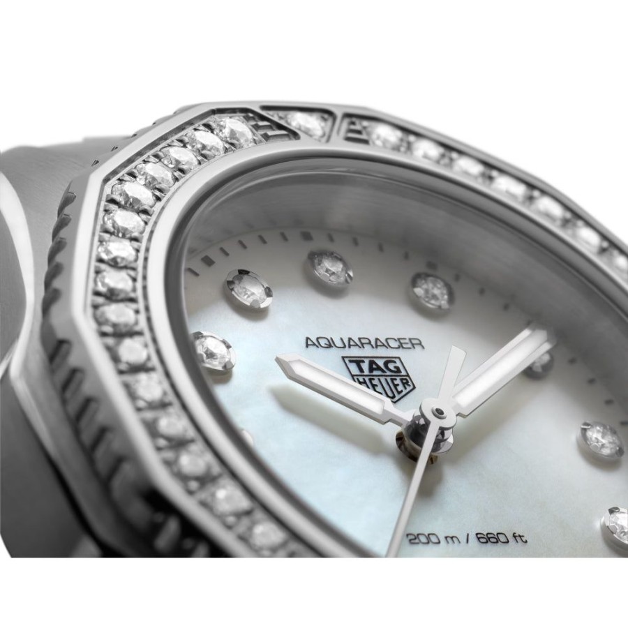 Timepieces TAG Heuer | Tag Heuer Aquaracer Professional 200 Quartz 30Mm Diamond Bezel - Steel