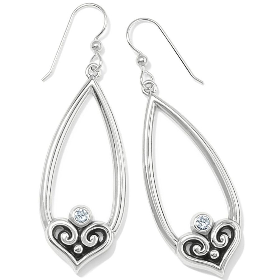 Jewelry Brighton | Brighton Alcazar Heart Teardrop French Wire Earrings