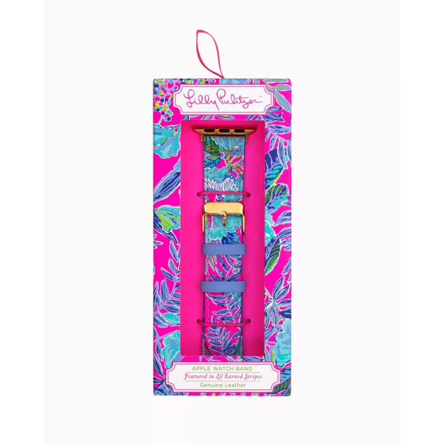 Timepieces Lilly Pulitzer | Lilly Pulitzer Apple Watch Band- Lil Earned Stripes