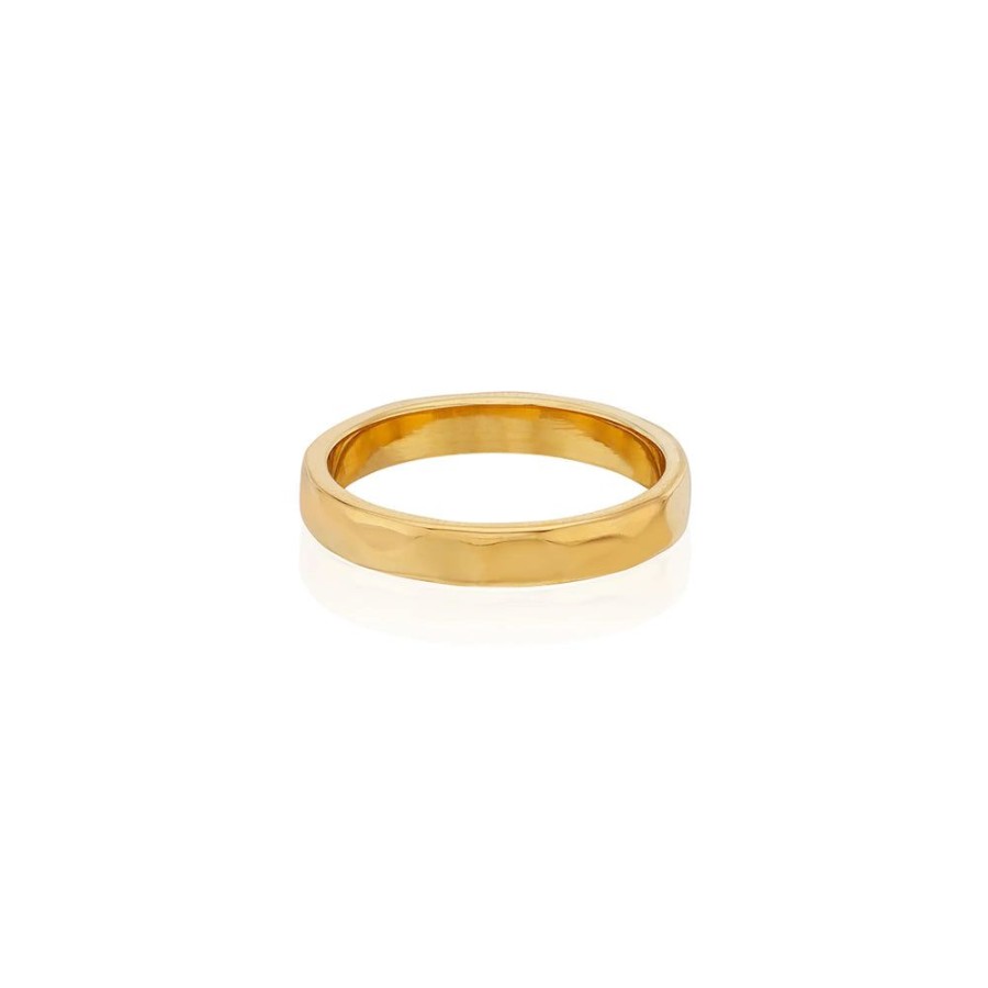 Jewelry Anna Beck | Anna Beck Thin Hammered Stacking Ring