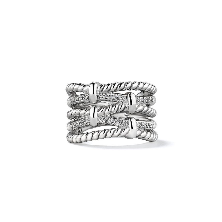 Jewelry Judith Ripka | Judith Ripka Isola Crossover Band With Diamonds