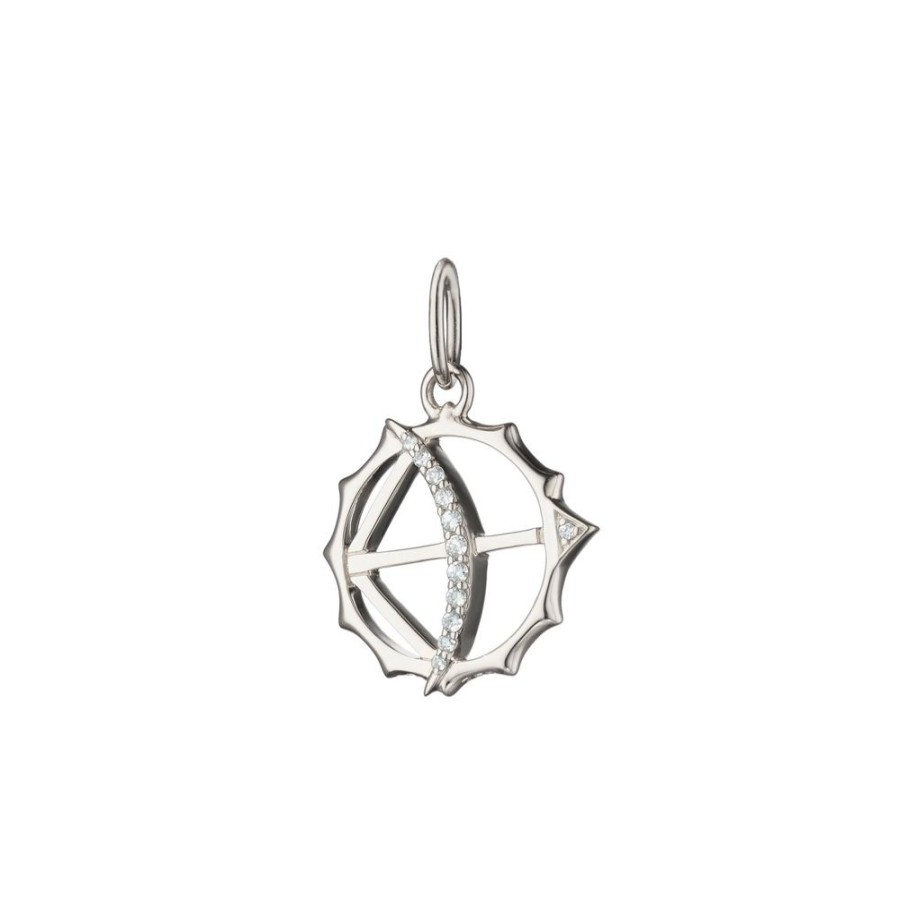 Jewelry Monica Rich Kosann | Monica Rich Kosann Sterling Silver Mini "Apollo" Bow And Arrow Charm