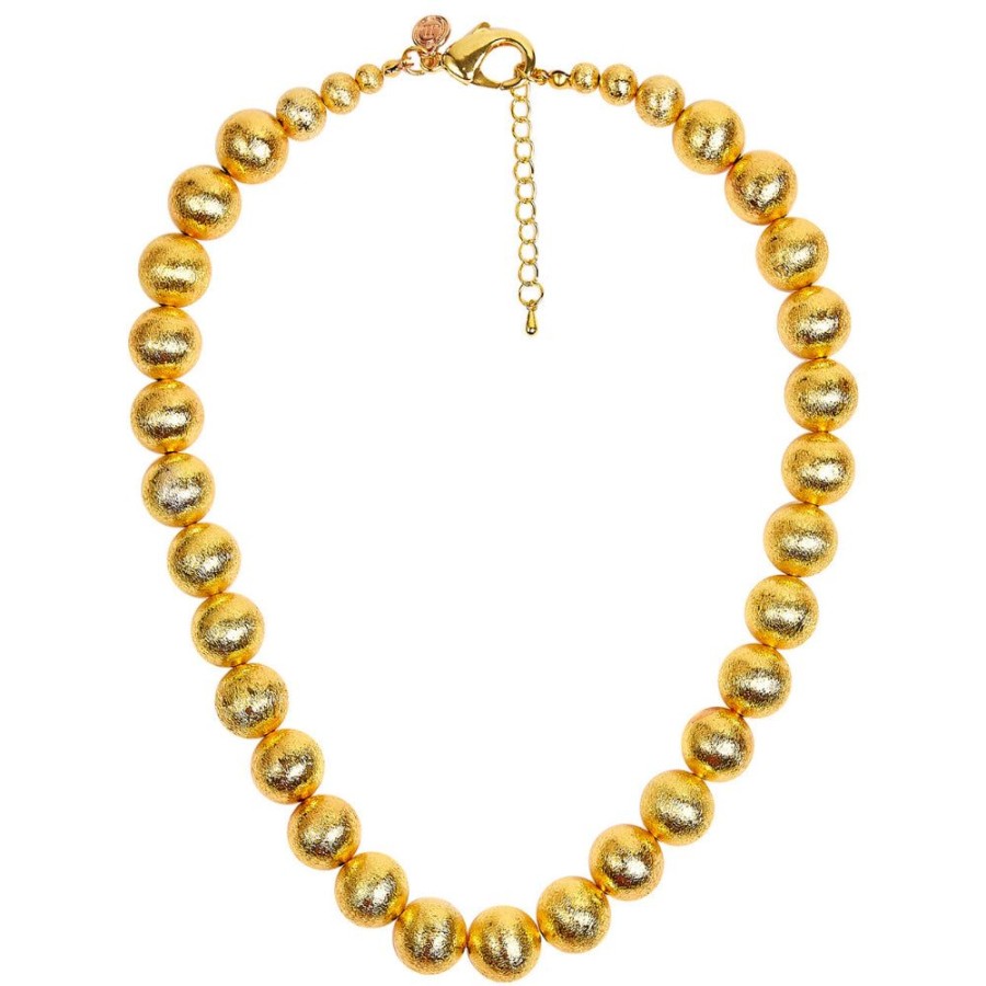 Jewelry Lisi Lerch | Lisi Lerch Diana Single Strand Gold Bead Necklace