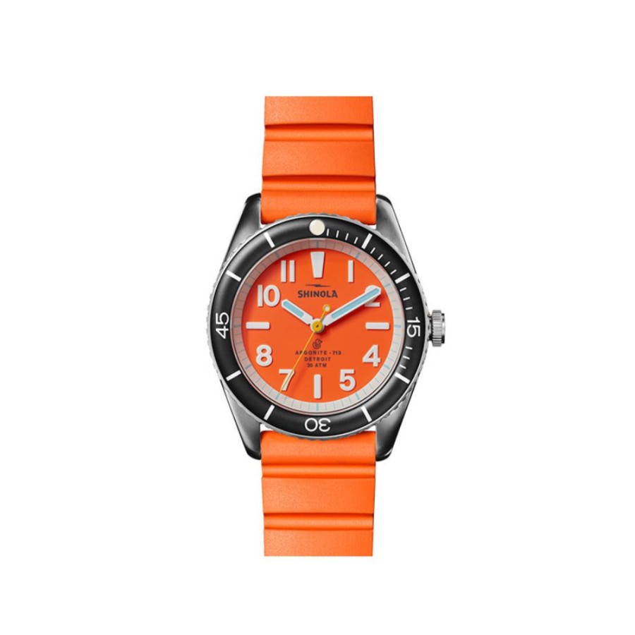 Timepieces Shinola | Shinola Gents Duck 3H 42Mm Quartz - Rubber Strap