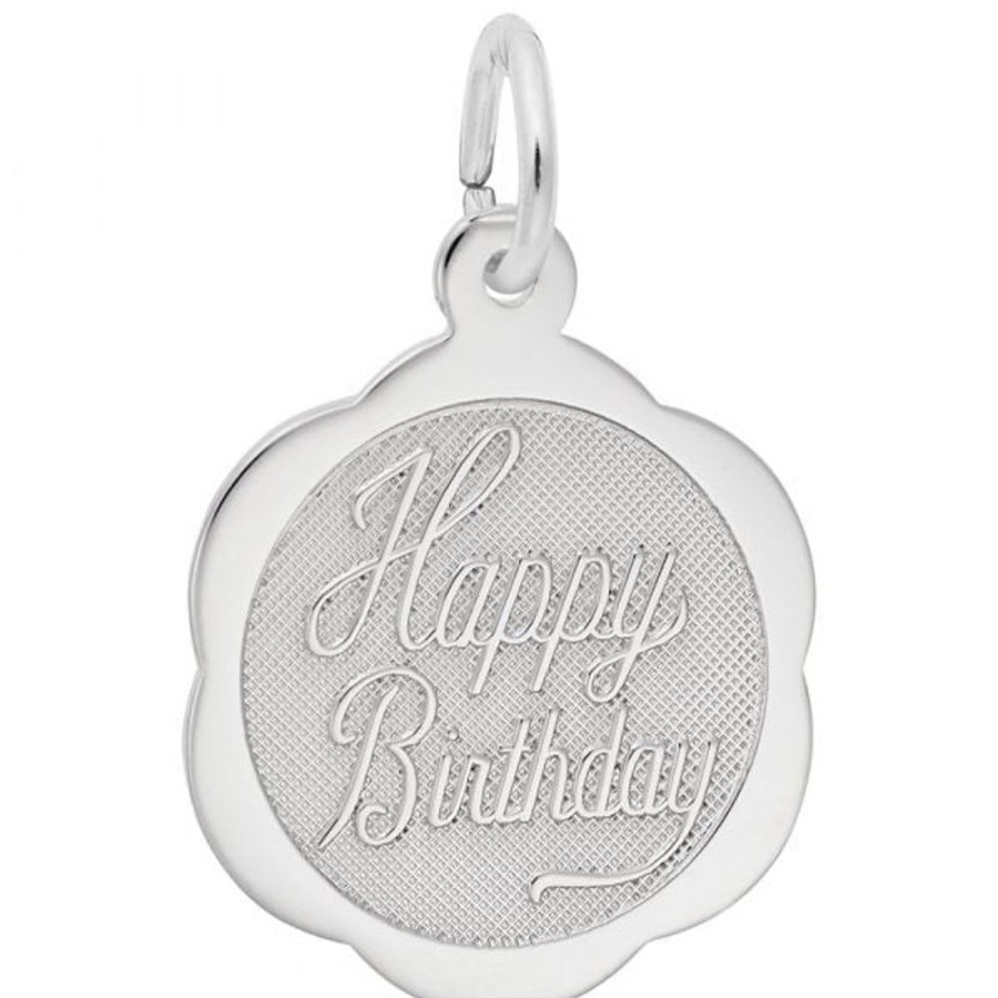 Jewelry Rembrandt | Sterling Silver Happy Birthday Charm