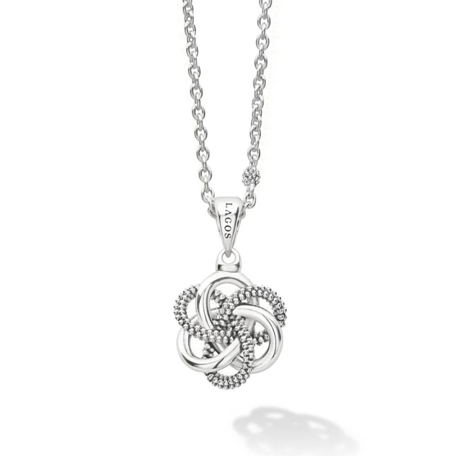 Jewelry Lagos | Lagos Sterling Silver Love Knot Pendant Necklace 16-18"