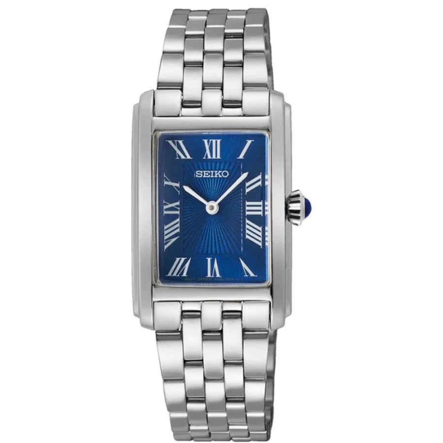 Timepieces Seiko | Seiko Ladies Essentials Rectangle 22Mm Quartz