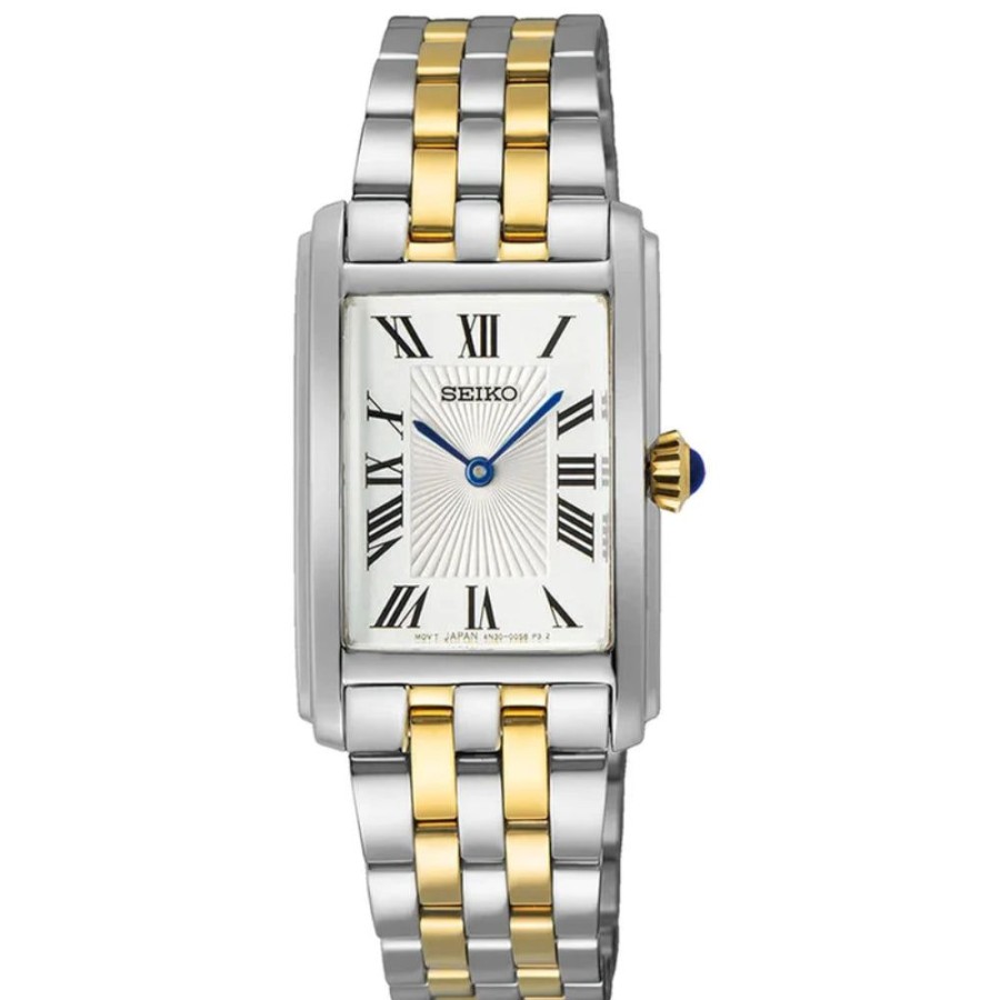 Timepieces Seiko | Seiko Ladies Essentials Rectangle 22Mm Quartz