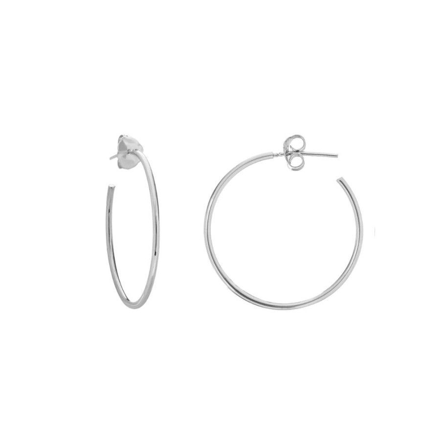 Jewelry Smyth Jewelers | 14K Polished Post Hoop