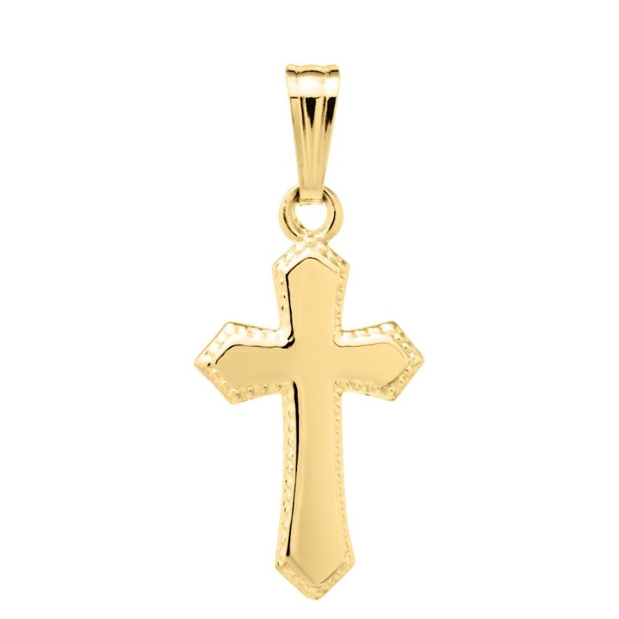 Jewelry Smyth Jewelers | Children'S 14K Cross Pendant Necklace 15"