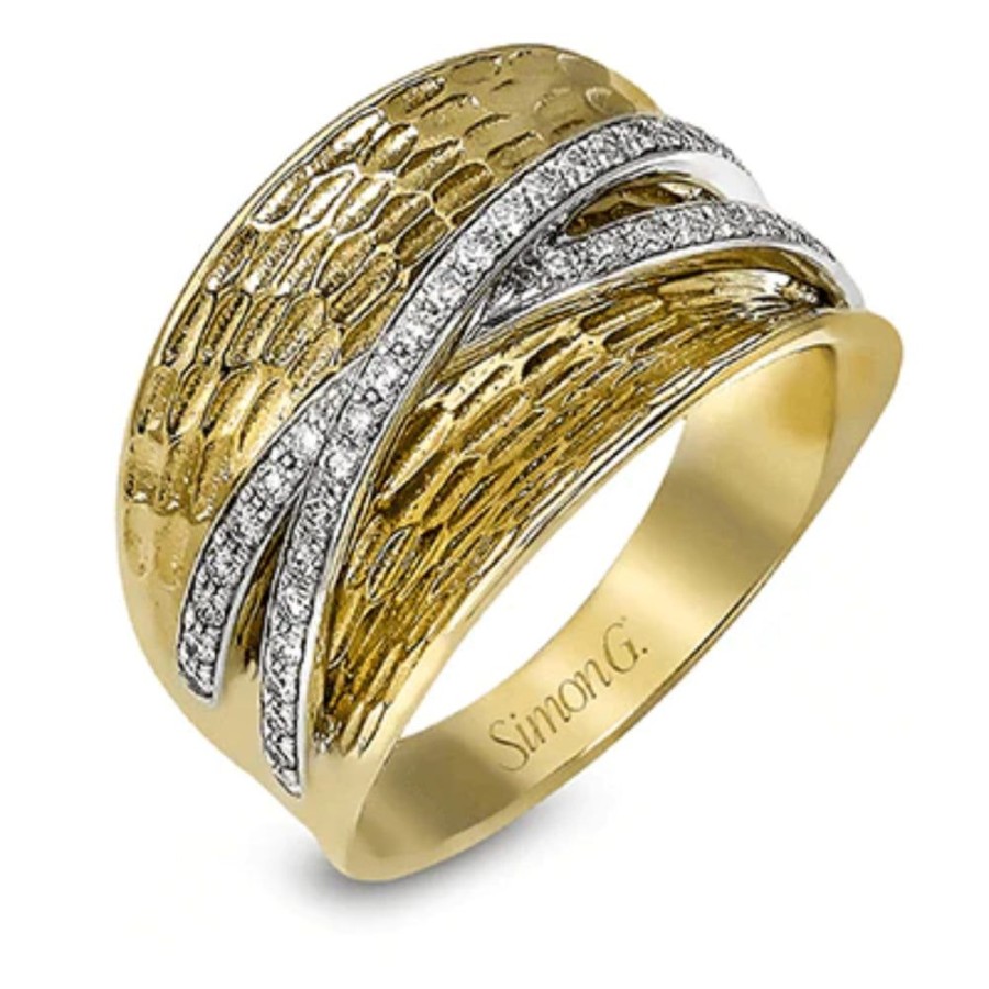 Jewelry Simon G | Simon G. 18K Two-Tone Wide Band