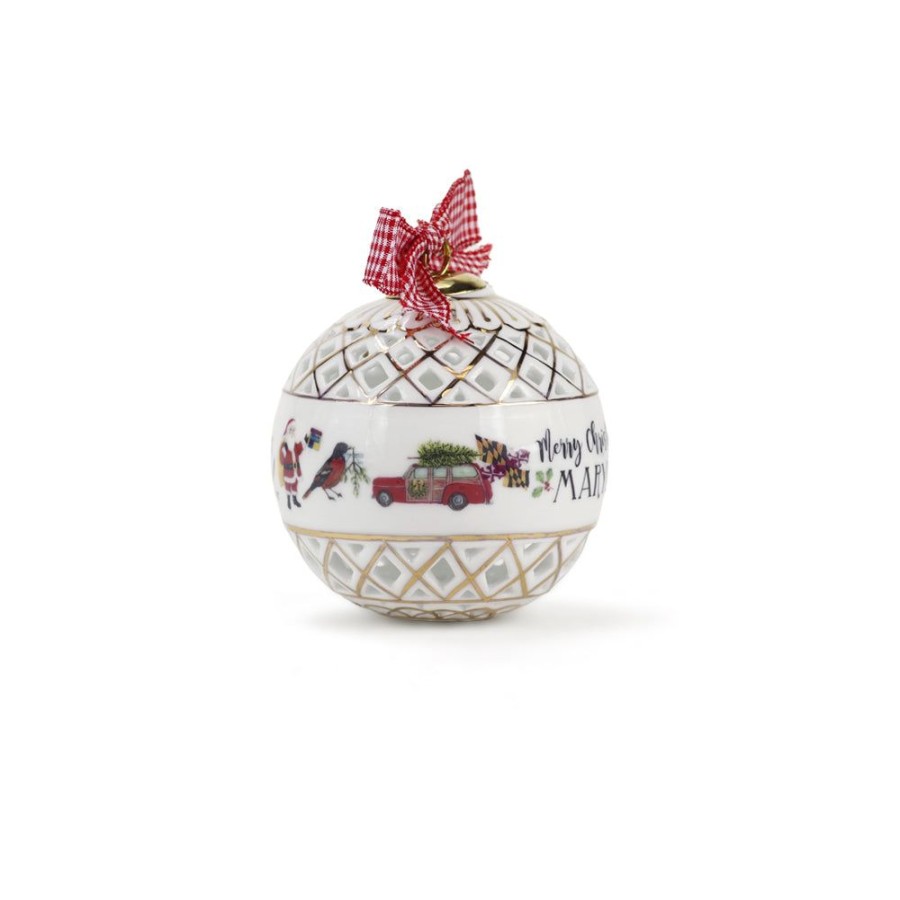 Gifts Dishique | Dishique Merry Christmas From Maryland Icon Ornament