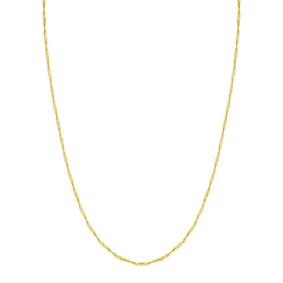 Jewelry Smyth Jewelers | 14K Yellow Gold Singapore Chain 18"