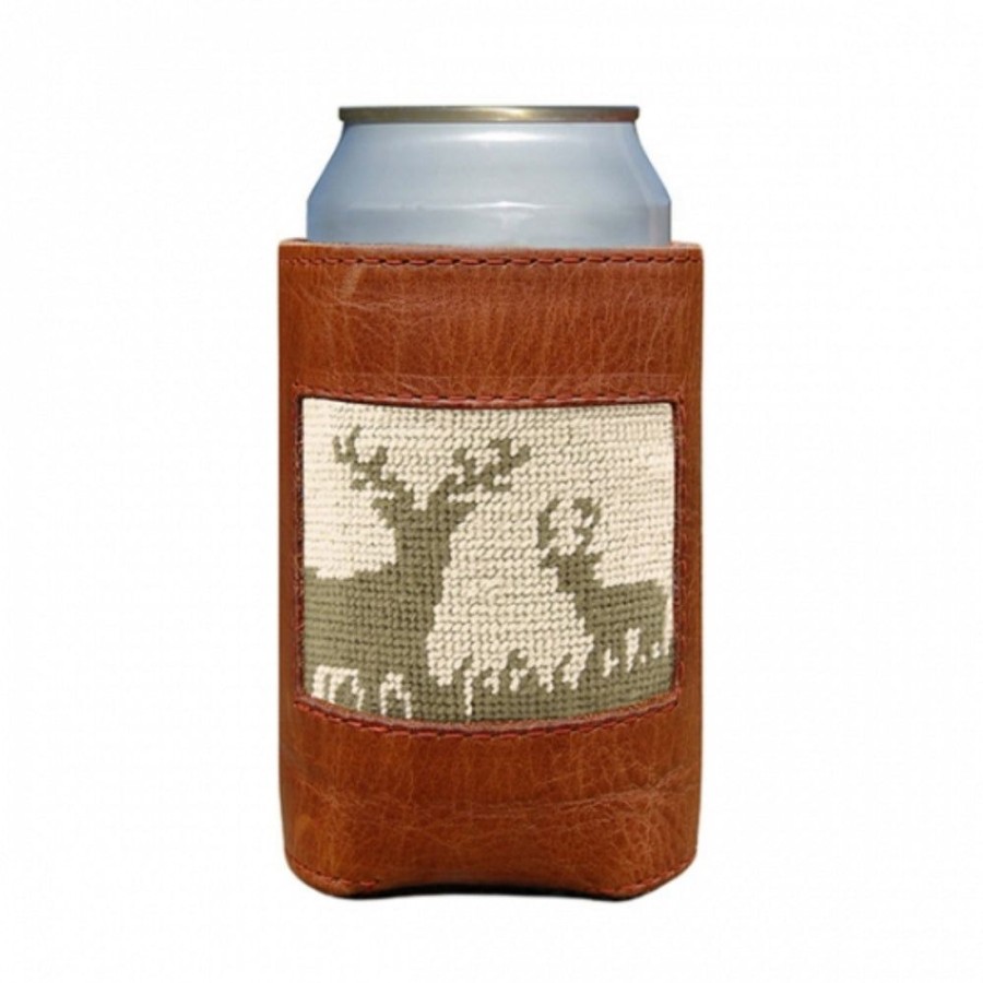 Gifts Smathers u0026 Branson | Smathers & Branson Deer Hunting Needlepoint Can Cooler