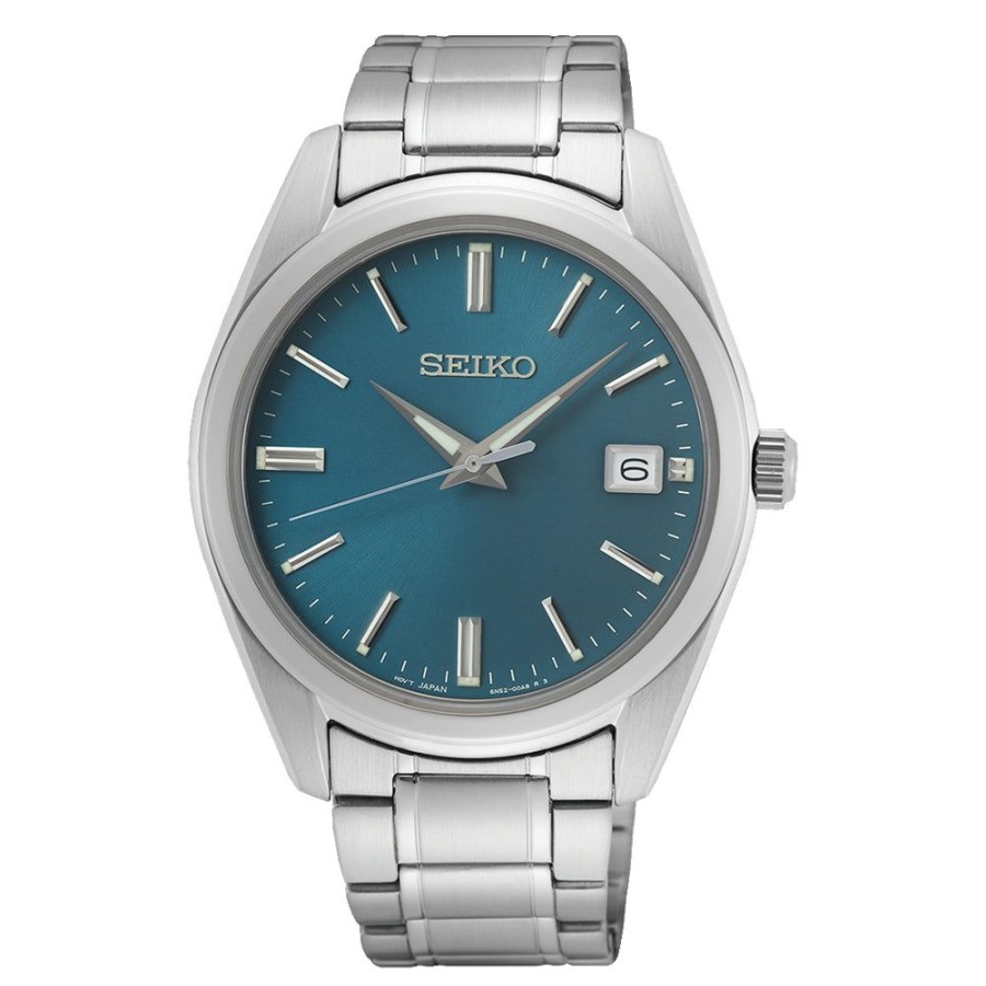 Timepieces Seiko | Seiko Essentials Stainless Steel 40Mm Quartz Watch