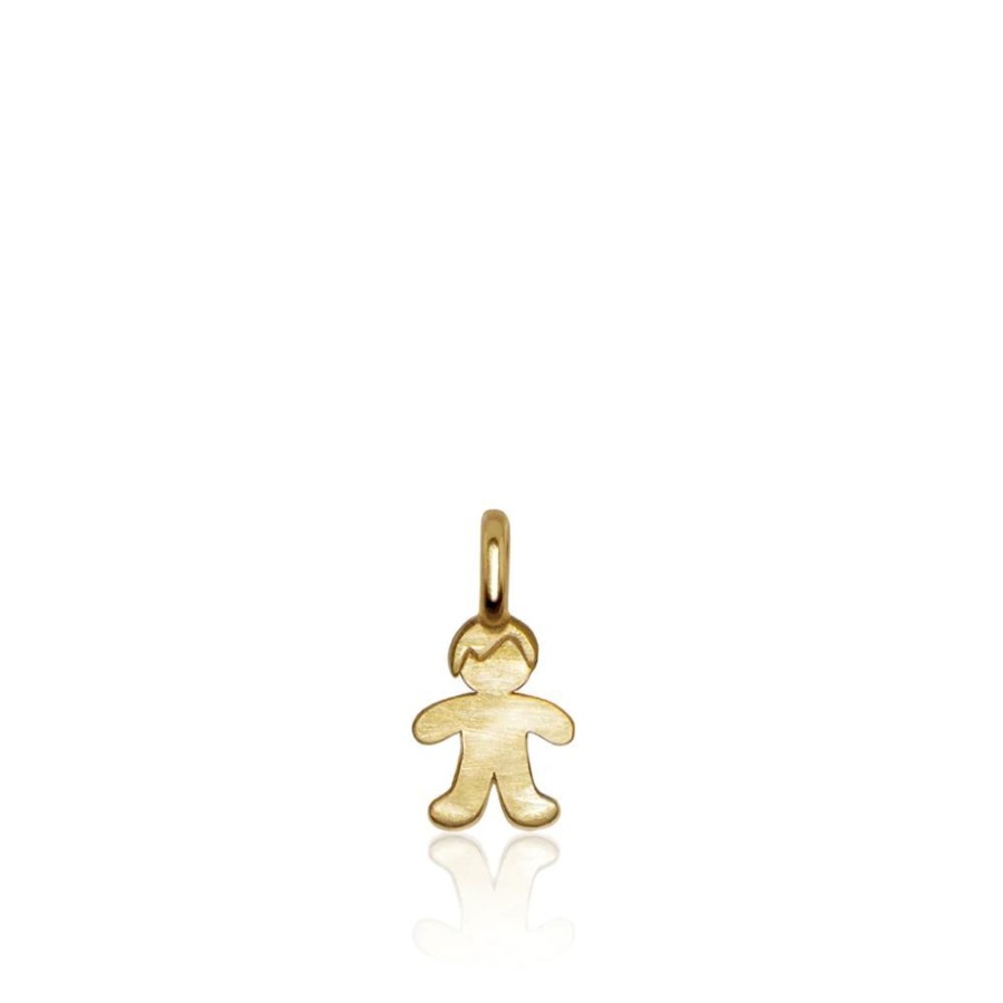 Jewelry Alex Woo | Alex Woo 14K Yellow Gold Mini Addition Boy