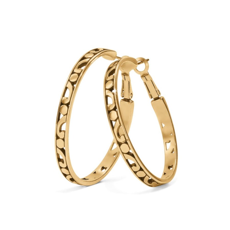 Jewelry Brighton | Brighton Contempo Large Hoop Earrings