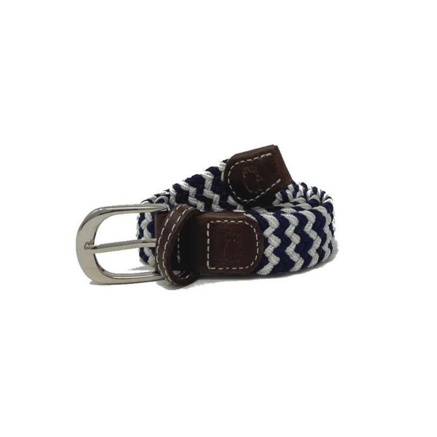 Gifts Roostas | Roostas The Lil' Cape Cod Kid'S Chevron Woven Stretch Belt