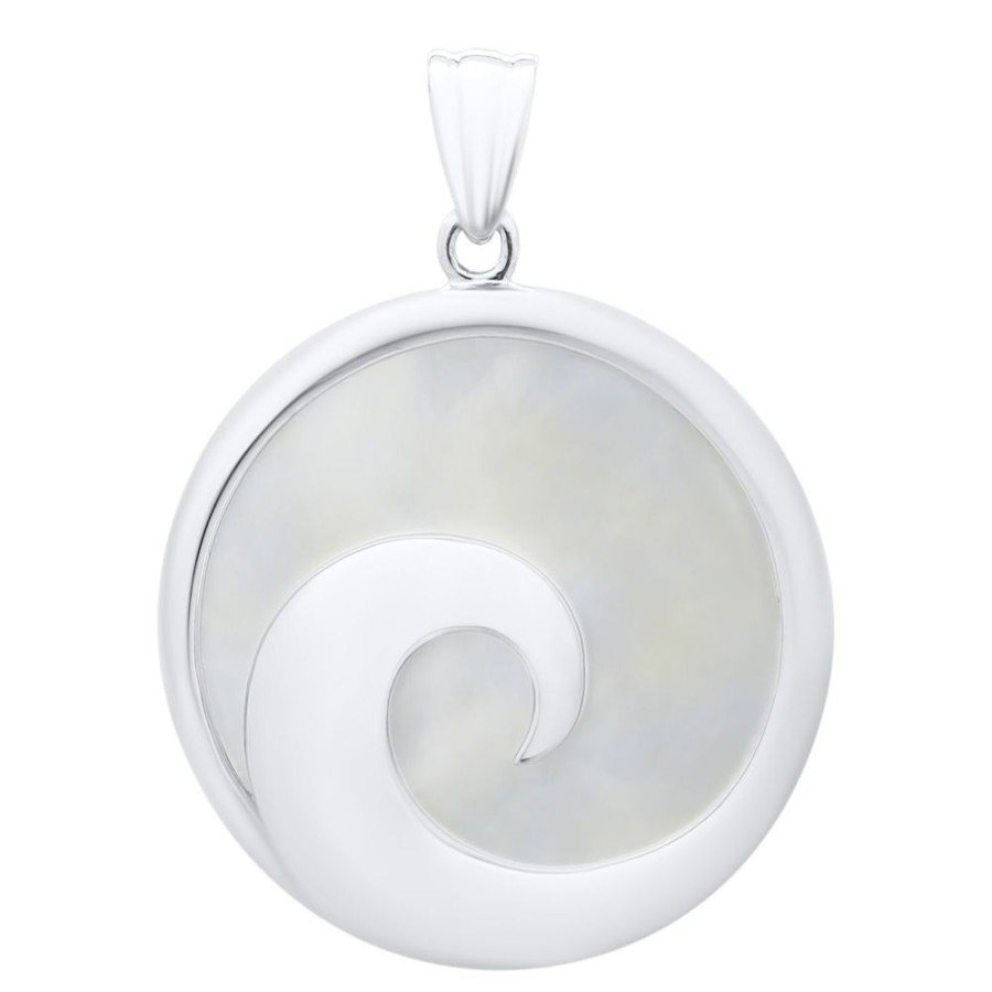 Jewelry Smyth Jewelers | Mother Of Pearl Wave Pendant Necklace