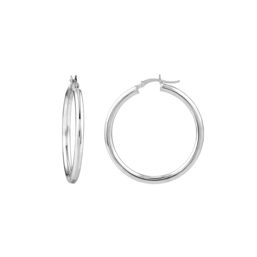 Jewelry Smyth Jewelers | Sterling Silver Polished Hoops