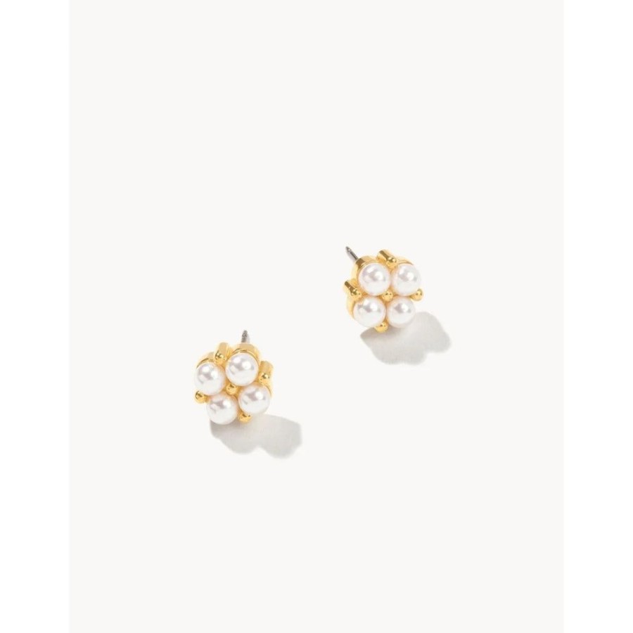 Jewelry Spartina | Spartina Delicate Clover Stud Earrings