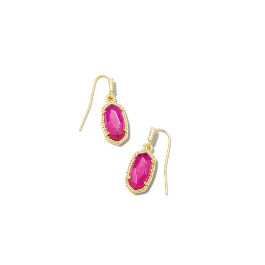 Jewelry Kendra Scott | Kendra Scott Lee Gold Drop Earrings In Azalea Illusion