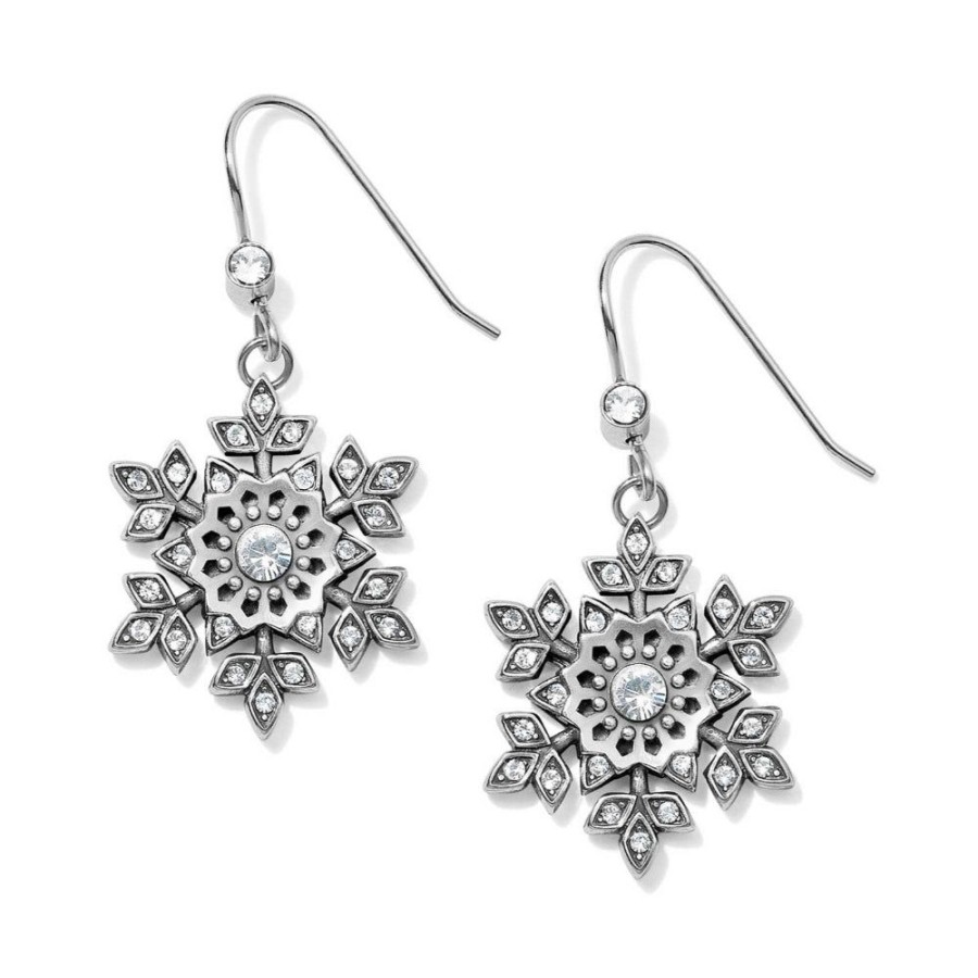 Jewelry Brighton | Brighton Glint Snowflake French Wire Earrings