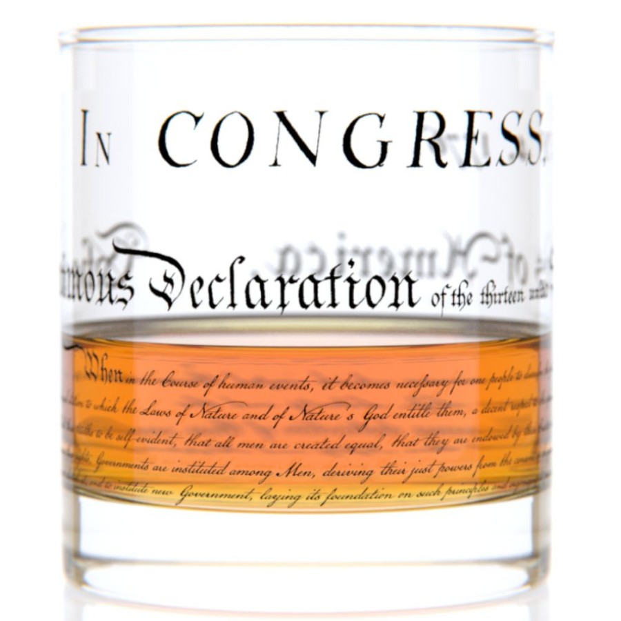 Gifts Well Told | Well Told Declaration Of Independence Rocks Whiskey Glass