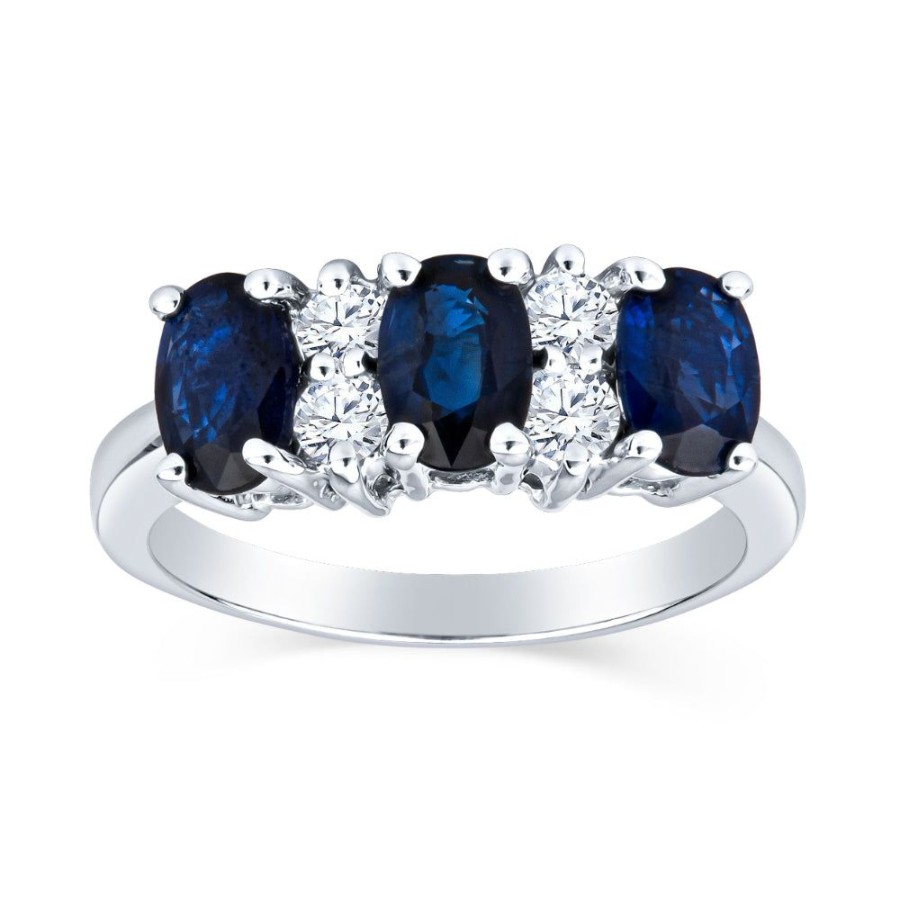 Jewelry Smyth Jewelers | 14W Three Stone Oval Gemstone Ring