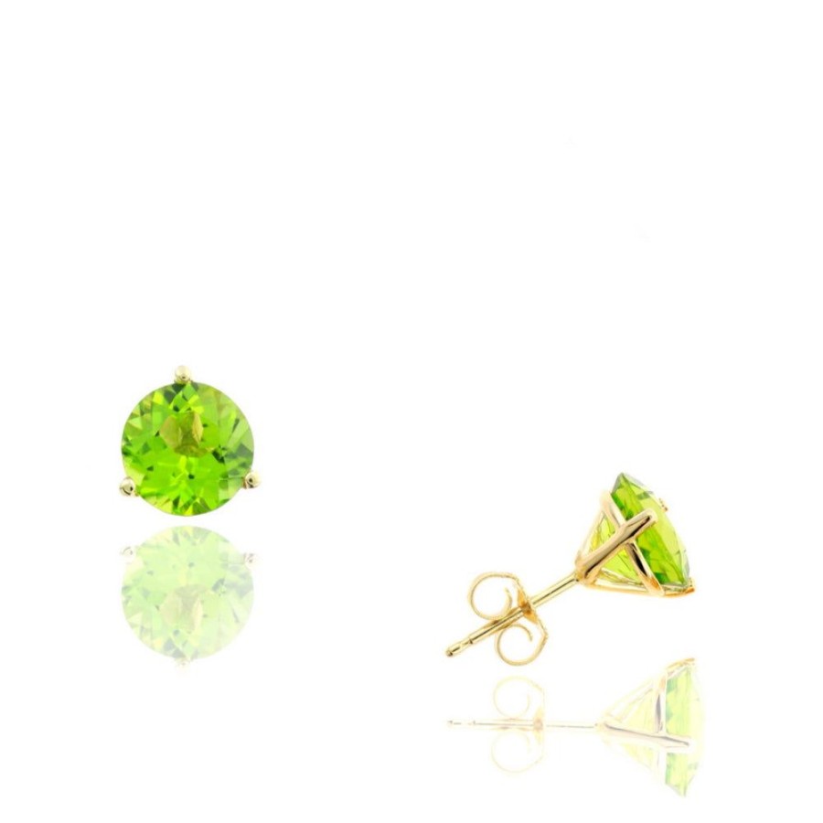 Jewelry Smyth Jewelers | 14K Yellow Gold 8Mm Gemstone Stud Earrings