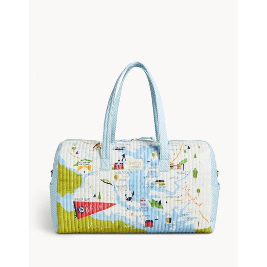 Gifts Spartina | Spartina Bay Dreams Quilted Duffle