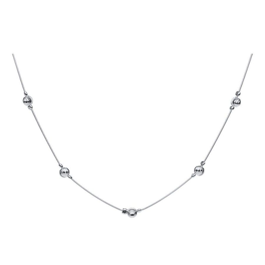 Jewelry Smyth Jewelers | Sterling Silver Bead Station Necklace 18"